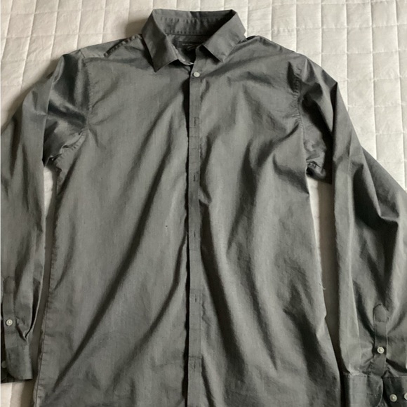 XL VAN HEUSEN BOYS POINT COLLAR LONG SLEEVE SHIRT WITHOUT TIE - Picture 5 of 5